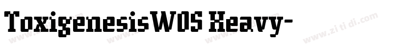 ToxigenesisW05 Heavy字体转换